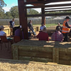A meeting at the Community Garden 13/07/2013