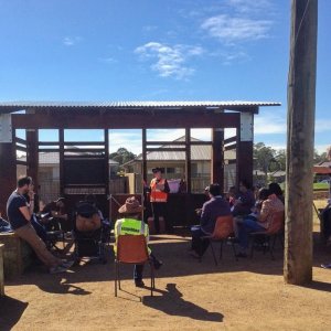 An early meeting in the garden 15 JULY 2013