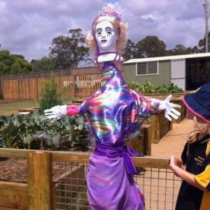 Scarecrow Karen being made 12/10/2013